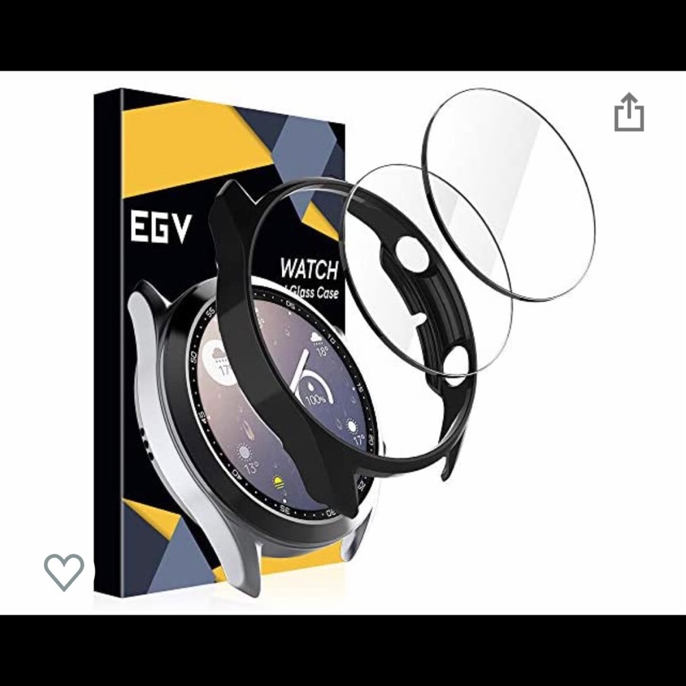 EGV 3pk temperglass/case compatible with Galaxy